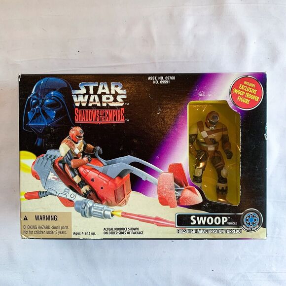 Kenner Star Wars Shadows Of The Empire Swoop Vehicle With Swoop Trooper READ - Picture 2 of 7
